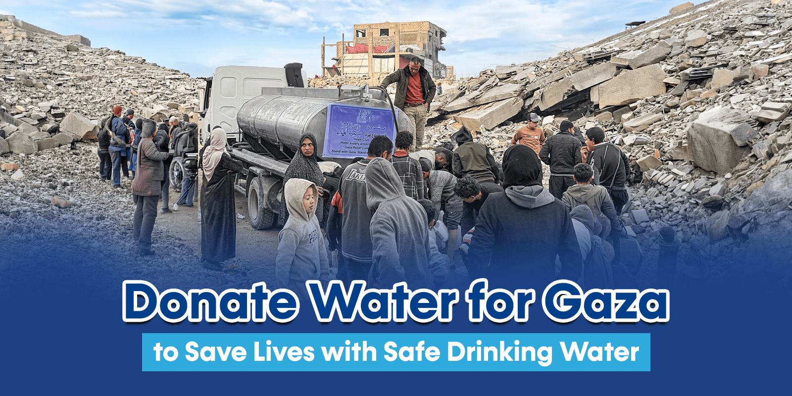 Donate Water for Gaza to Save Lives with Safe Drinking Water